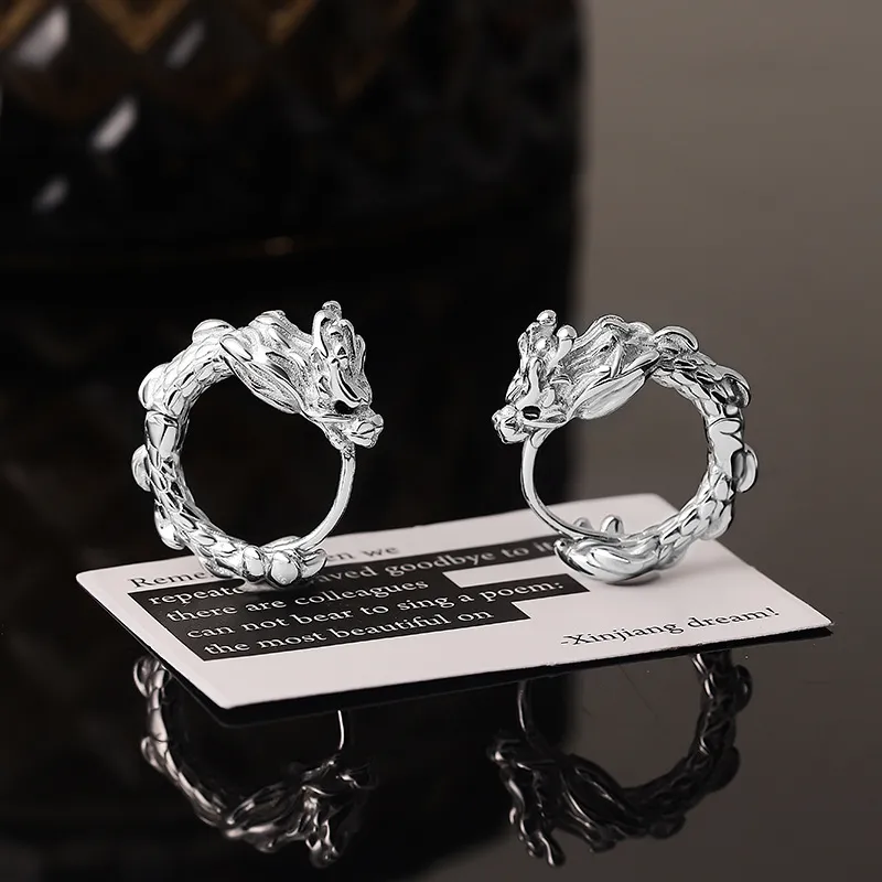 ZWU S925 Silver Earrings Unisex-5