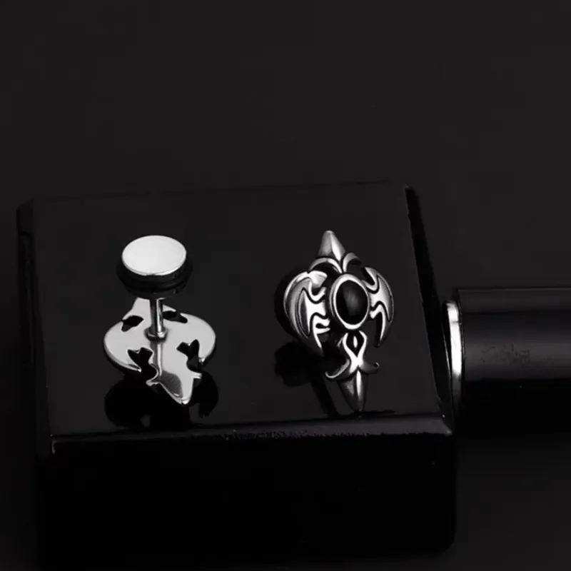 ZWU Titanium Steel Stud Earrings Unisex-6