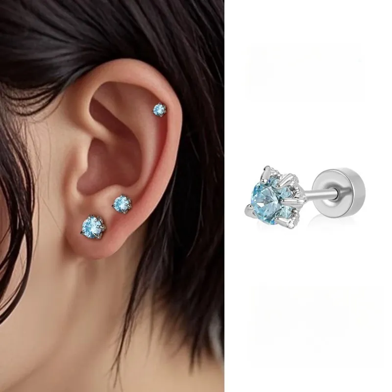 ZWU High Quality Titanium Steel Accessory Fashion Stud Earrings Women's-11