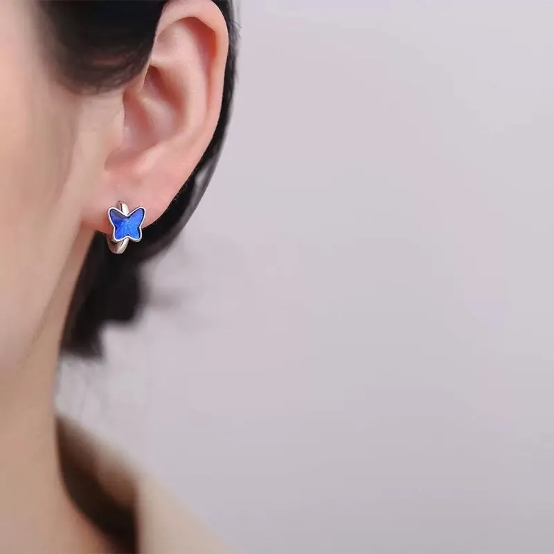 ZWU 925 Sterling Silver Earrings Unisex-4