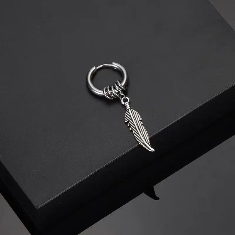 ZWU Titanium Steel Earrings Unisex-1