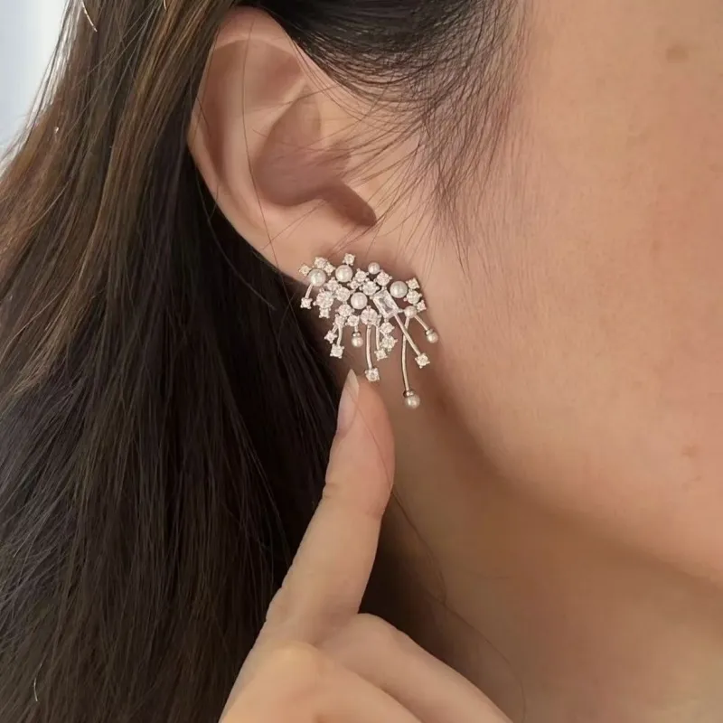ZWU 925 Sterling Silver Earrings Women's-2