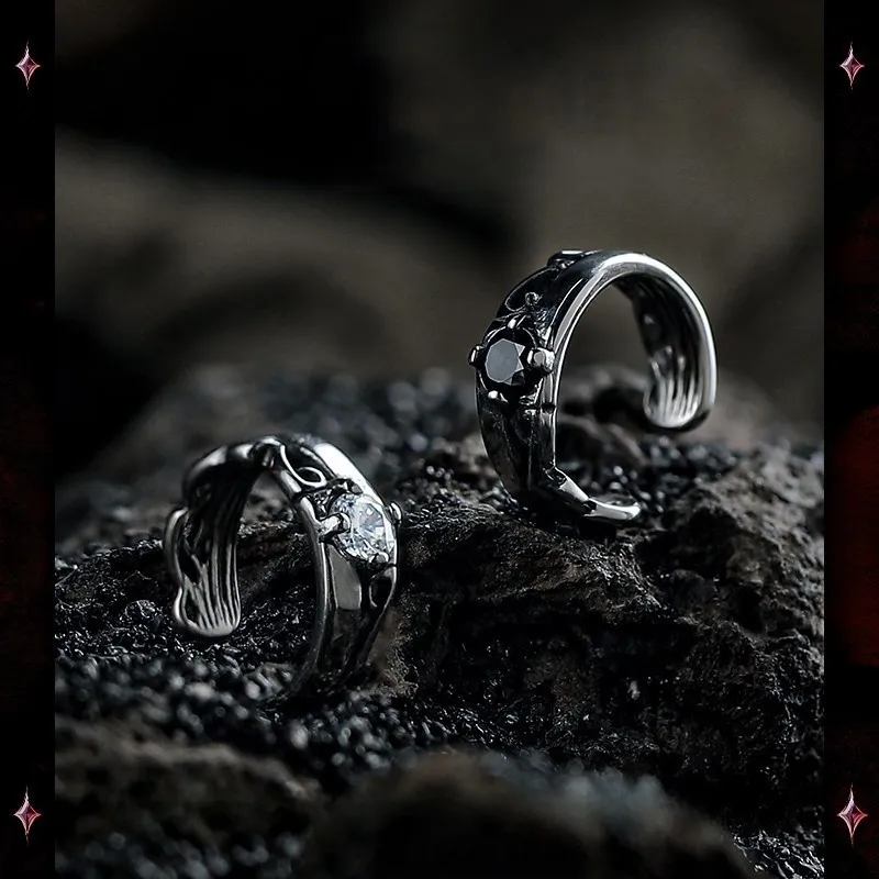 ZWU Titanium Steel Clip On Earrings Unisex-10