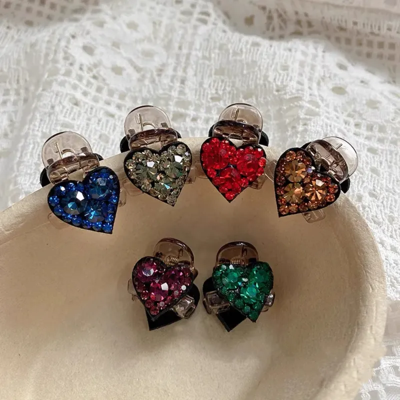ZWU Acrylic Crystal Hair Clips Women's-22