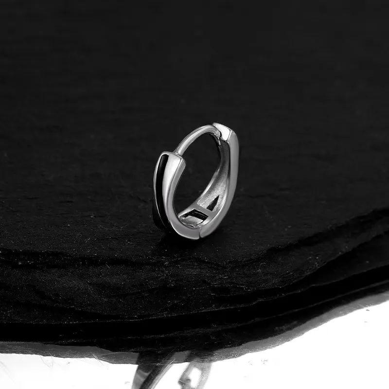 ZWU 925 Sterling Silver Stud Earrings Unisex-2