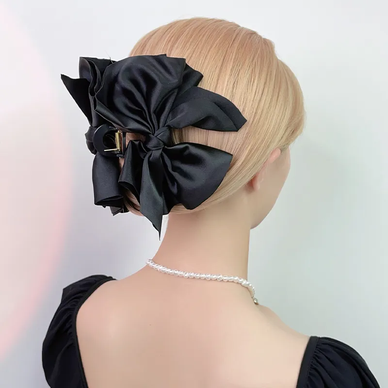 ZWU Hair Clips Women's Black, Red-2