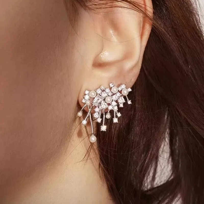 ZWU 925 Sterling Silver Earrings Women's-3