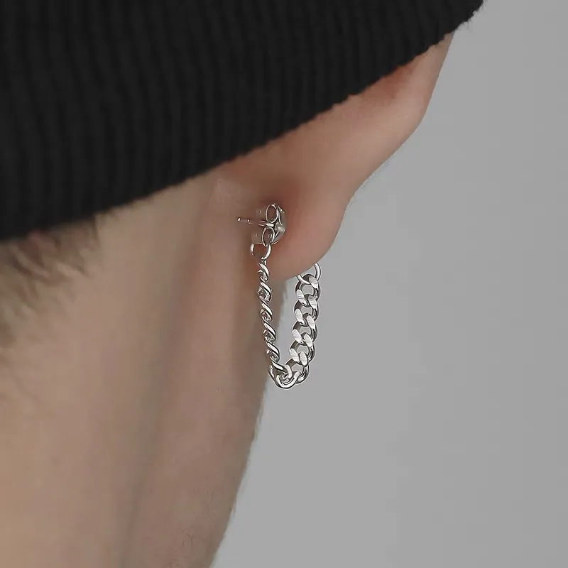 ZWU 925 Sterling Silver Earrings Unisex-3