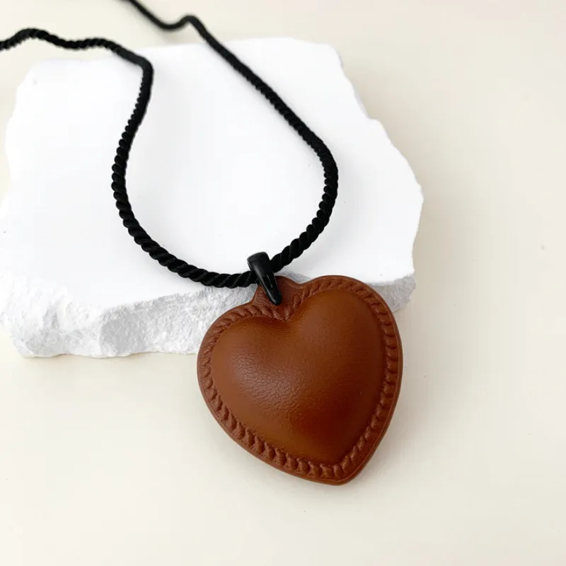 ZWU Hemp Rope Necklaces Women's-4