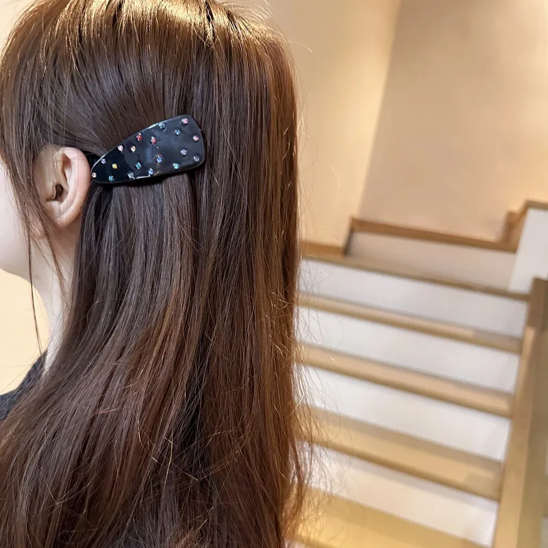 ZWU Acetate Rhinestone Hair Clips Women's-3