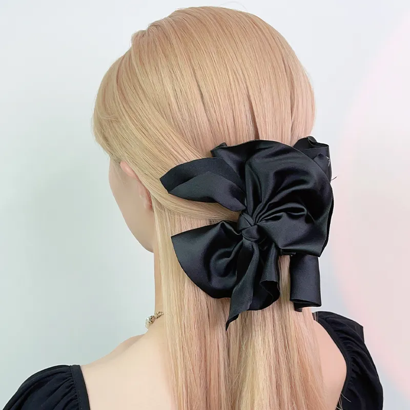 ZWU Hair Clips Women's Black, Red-4