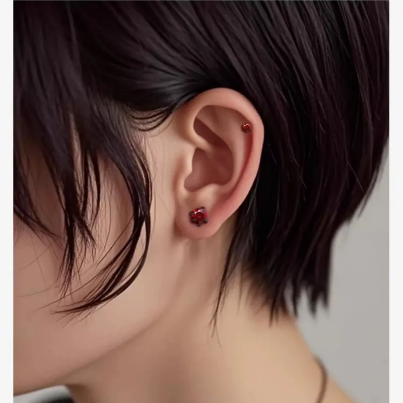 ZWU High Quality Titanium Steel Accessory Fashion Stud Earrings Women's-1