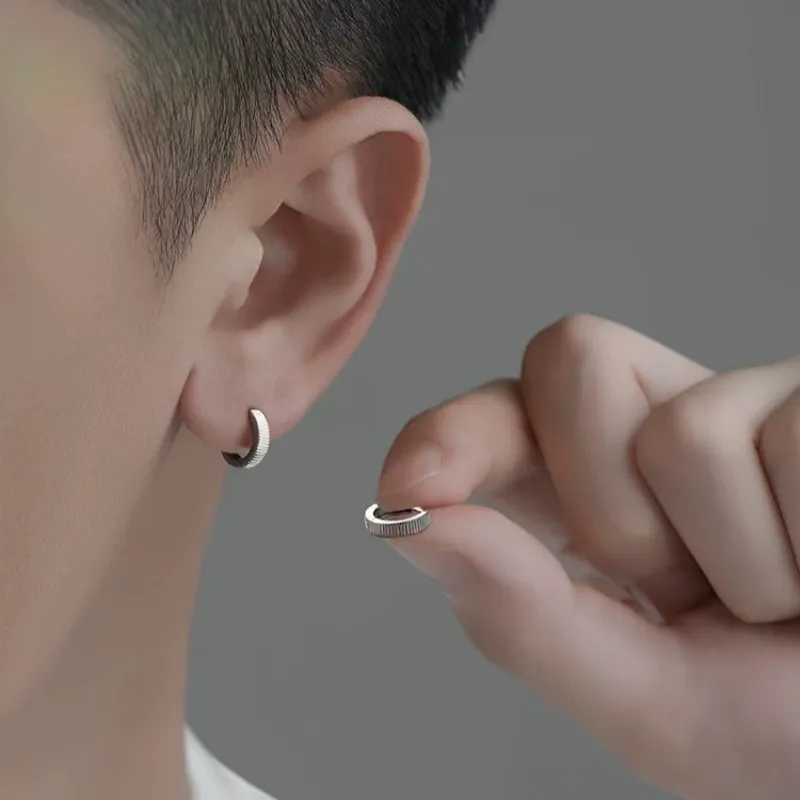 ZWU 925 Sterling Silver Earrings Unisex-7