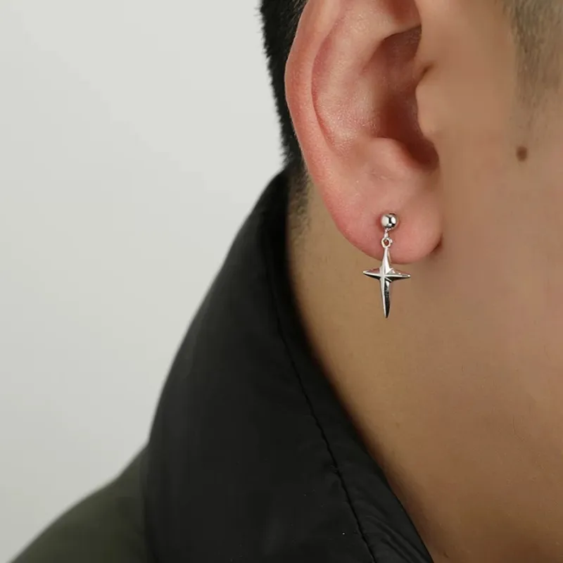 ZWU 925 Sterling Silver Earrings Unisex-3