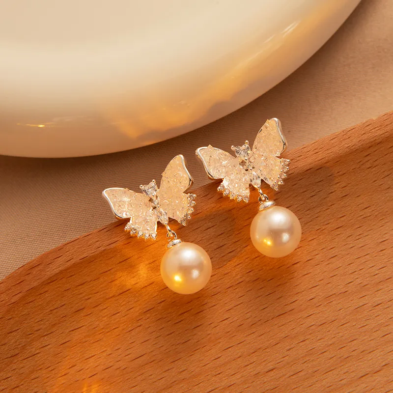 ZWU 925 Sterling Silver Needle Earrings Women's-1