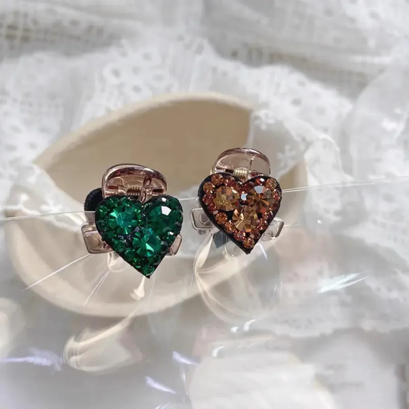 ZWU Acrylic Crystal Hair Clips Women's-54