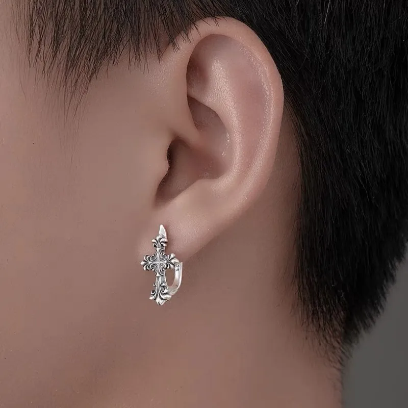 ZWU 925 Sterling Silver Earrings Unisex-5