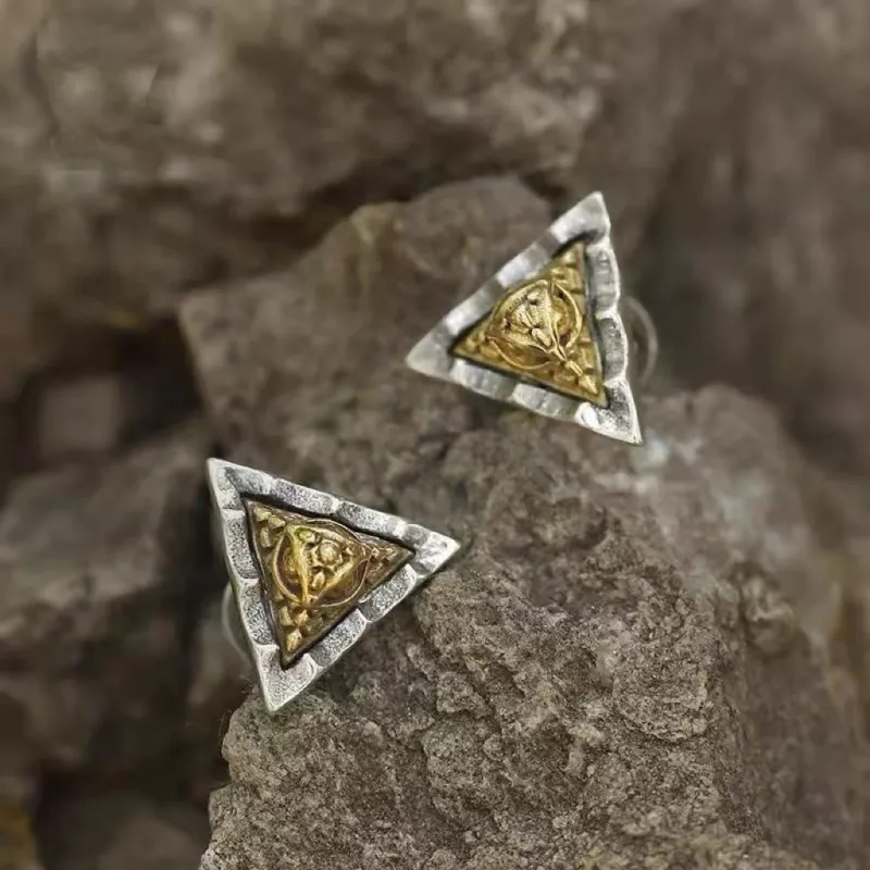 ZWU 925 Sterling Silver Stud Earrings Unisex-4