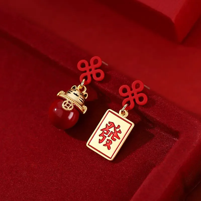 ZWU Silver Stud Earrings Women's-2