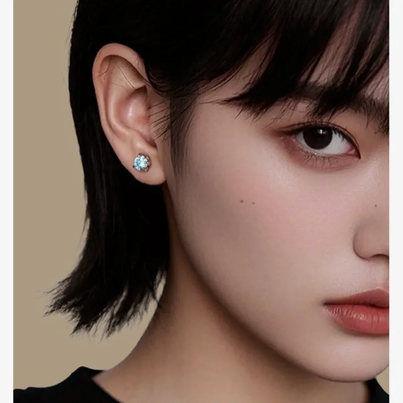 ZWU High Quality Titanium Steel Accessory Fashion Stud Earrings Women's-12