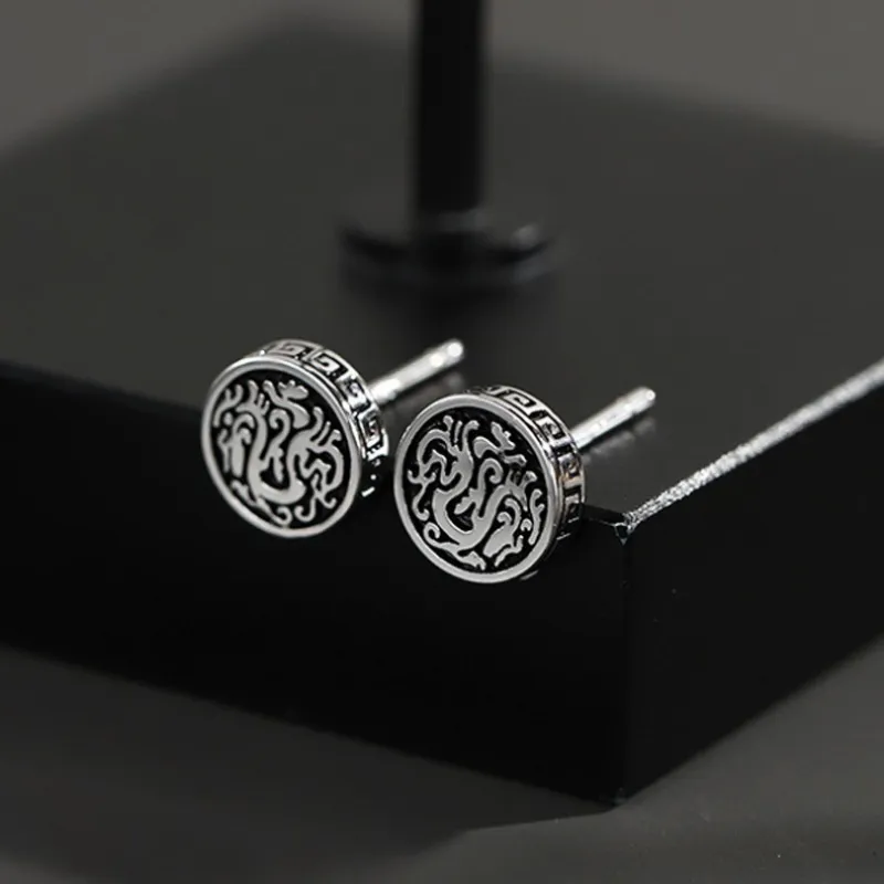 ZWU 925 Sterling Silver Needle Stud Earrings Unisex-3