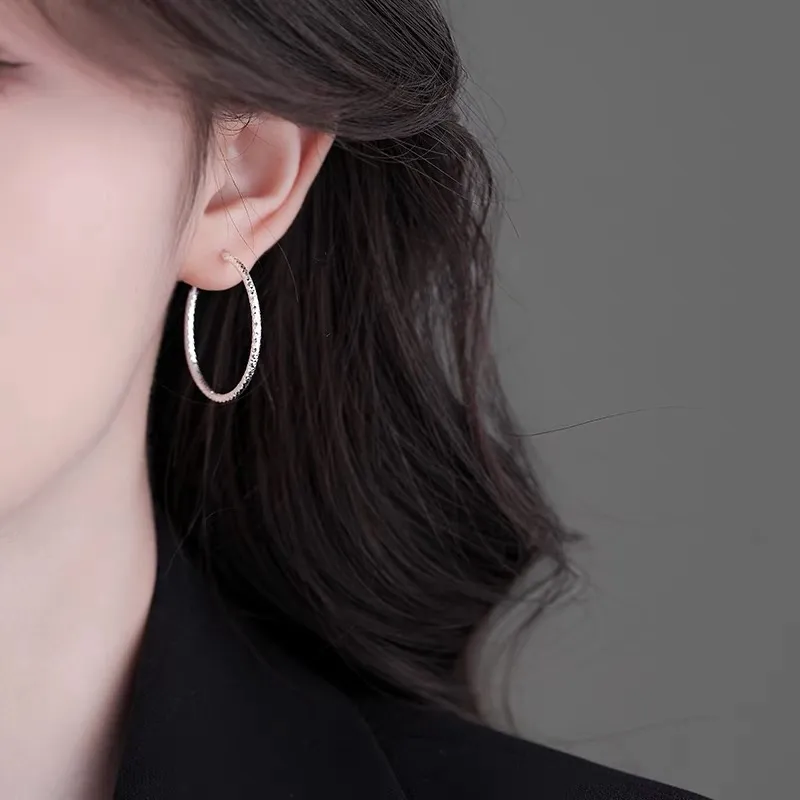 ZWU 999 Fine Silver Earrings Women's-2