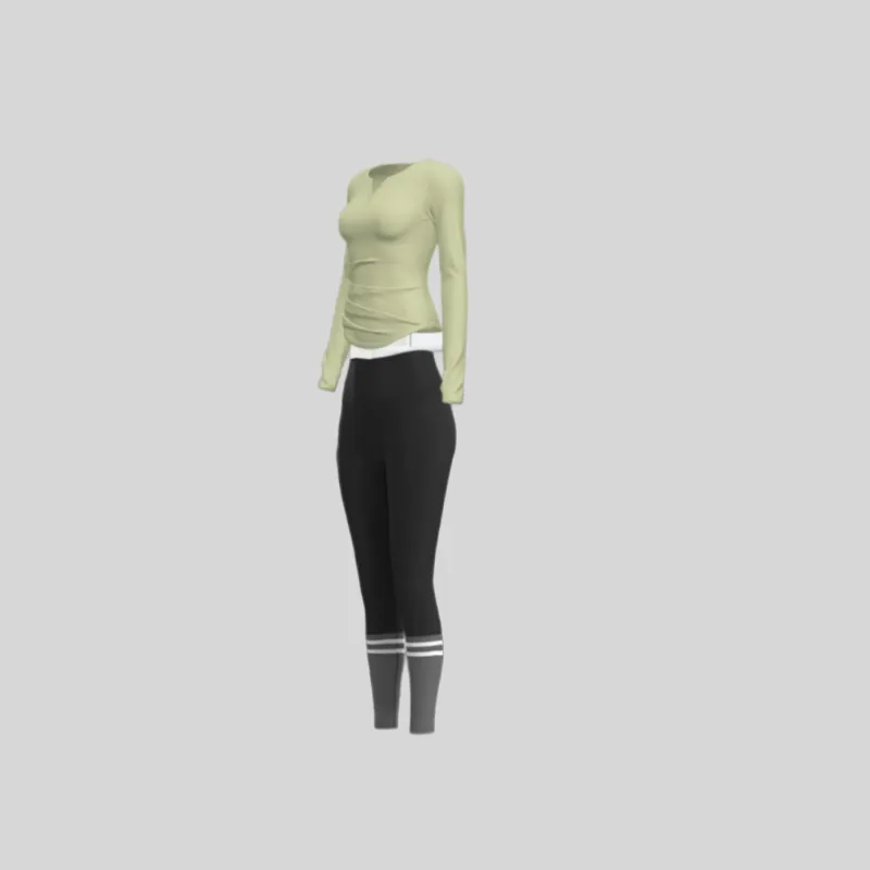 SINGLELADY Yoga Sets Polyester Indoor Yoga Pilates Running Fitness Purple Green Black-5
