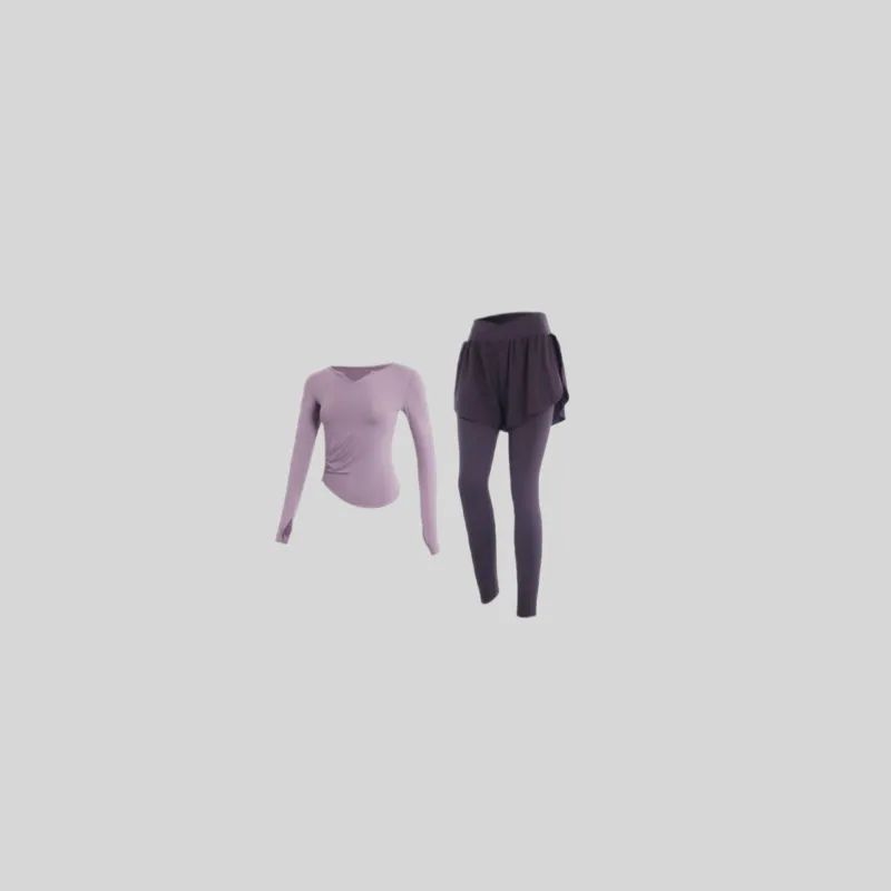 SINGLELADY Yoga Sets Polyester Pilates Training Quick-Dry Workout Clothing-9