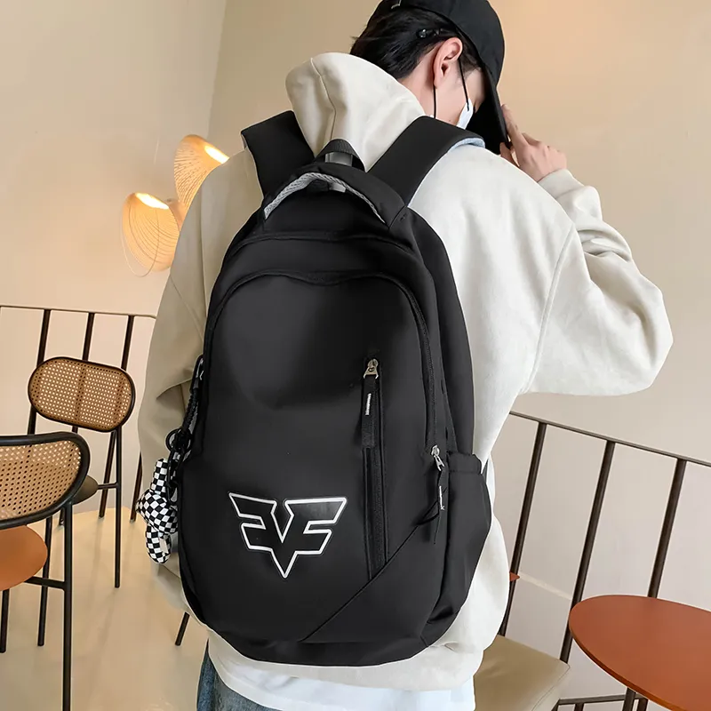 Villelon Nylon Backpack Unisex Red/Blue/Black/Red Blue Multicolor-34
