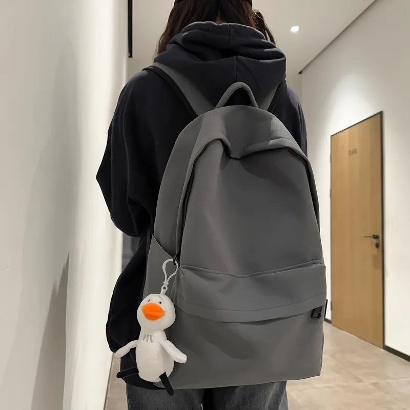 Villelon Nylon Backpack Unisex Black/White/Blue/Pink-16