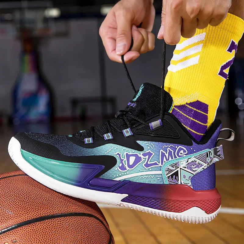 ANDEZHANMUSI Cushioning, Slip Resistant, And Abrasion Resistant Low Top Basketball Shoes Unisex-10