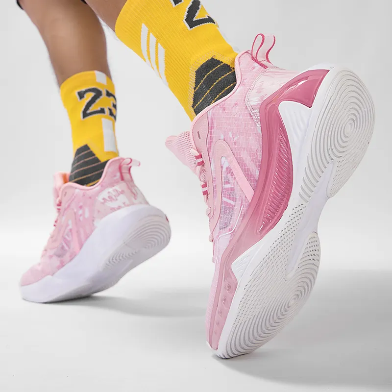 ANDEZHANMUSI Cushioning, Slip Resistant, Abrasion Resistant, Coverage, Support Low Top Basketball Shoes Unisex-8