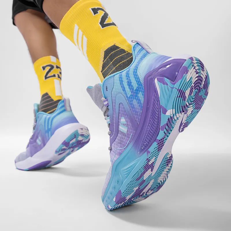 ANDEZHANMUSI Cushioning, Slip Resistant, Abrasion Resistant, Coverage, Support Low Top Basketball Shoes Unisex-12