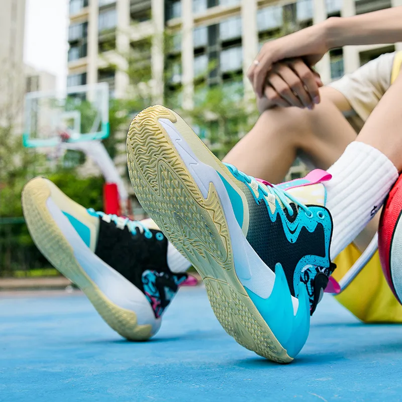 ANDEZHANMUSI Cushioning, Slip Resistant, And Abrasion Resistant Low Top Cushioning Technology Basketball Shoes Unisex-14