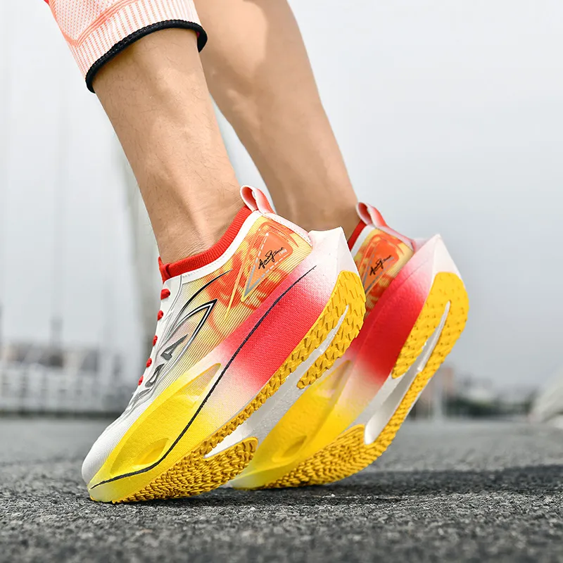 ANDEZHANMUSI Shock Absorbers With Slip Resistant And Abrasion Resistant Properties Low Top Running Shoes Unisex-4