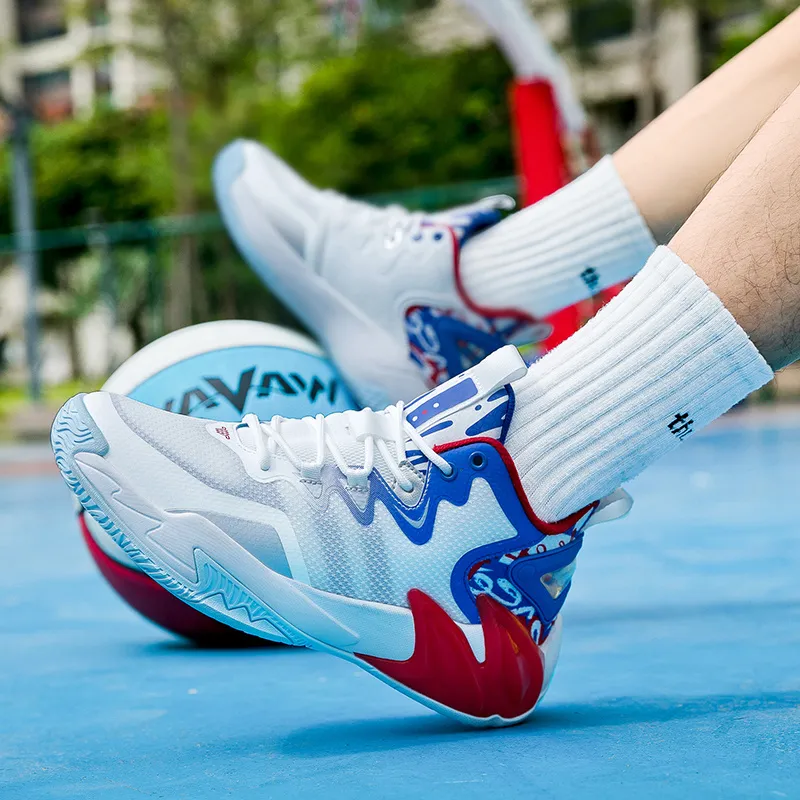 ANDEZHANMUSI Cushioning, Slip Resistant, And Abrasion Resistant Low Top Cushioning Technology Basketball Shoes Unisex-8