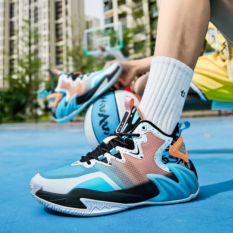 ANDEZHANMUSI Cushioning, Slip Resistant, And Abrasion Resistant Low Top Cushioning Technology Basketball Shoes Unisex-2