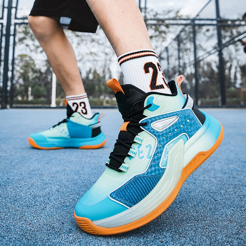 ANDEZHANMUSI Cushioning, Slip Resistant, And Abrasion Resistant Low Top Basketball Shoes Unisex-5
