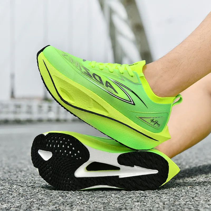 ANDEZHANMUSI Shock Absorbers With Slip Resistant And Abrasion Resistant Properties Low Top Running Shoes Unisex-9