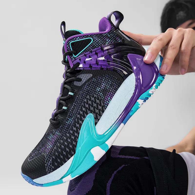 ANDEZHANMUSI Slip Resistant And Abrasion Resistant Coverage Mid Top Basketball Shoes Unisex-14