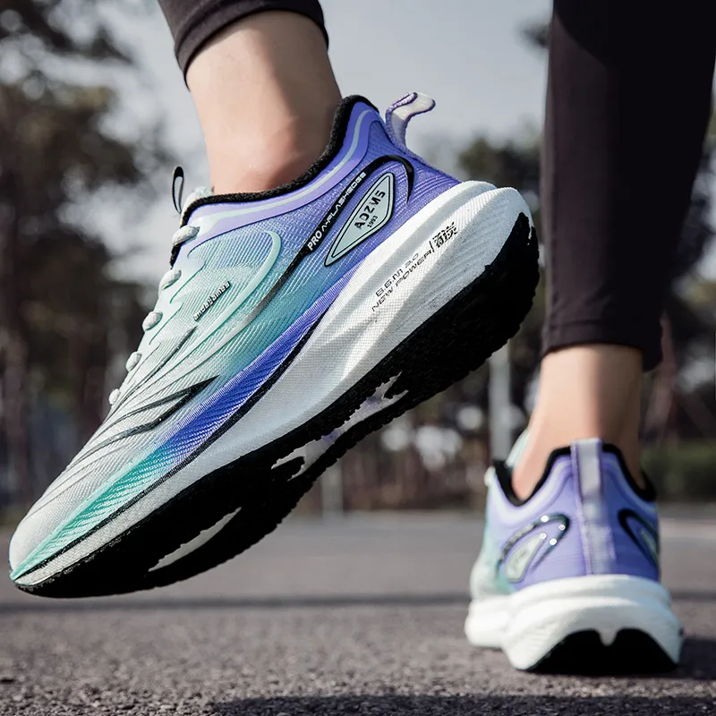 ANDEZHANMUSI Cushioning, Abrasion Resistant, Slip Resistant Low Top Marathon Running Shoes Unisex-13