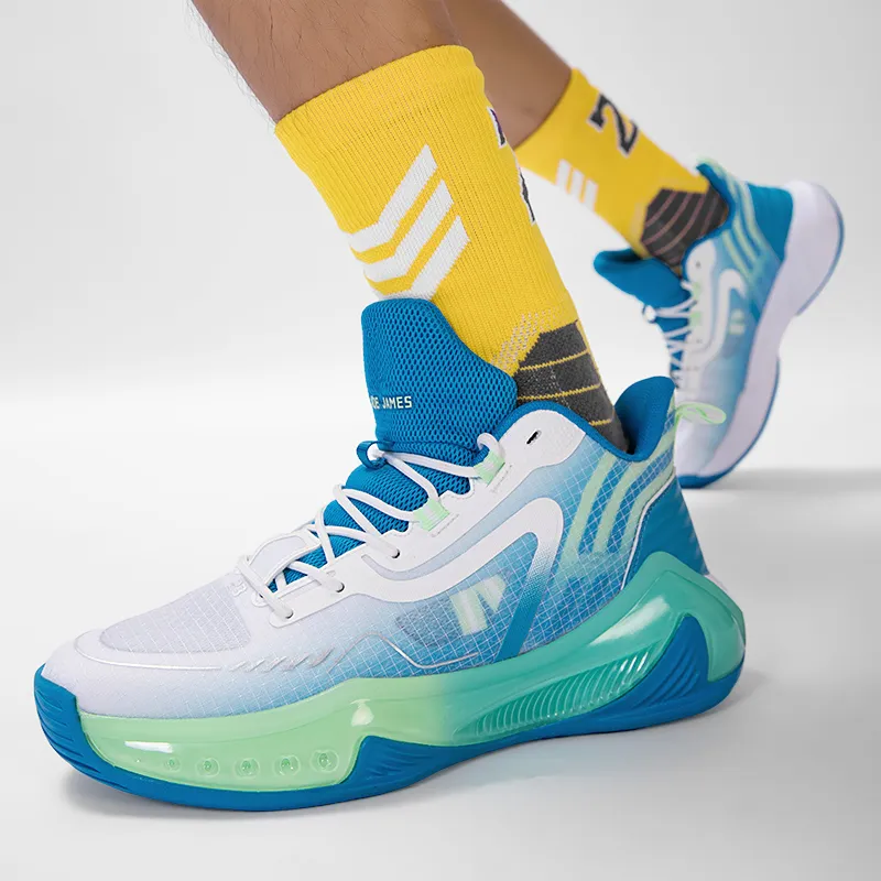 ANDEZHANMUSI Cushioning, Slip Resistant, Abrasion Resistant, Coverage, Support Low Top Basketball Shoes Unisex-3