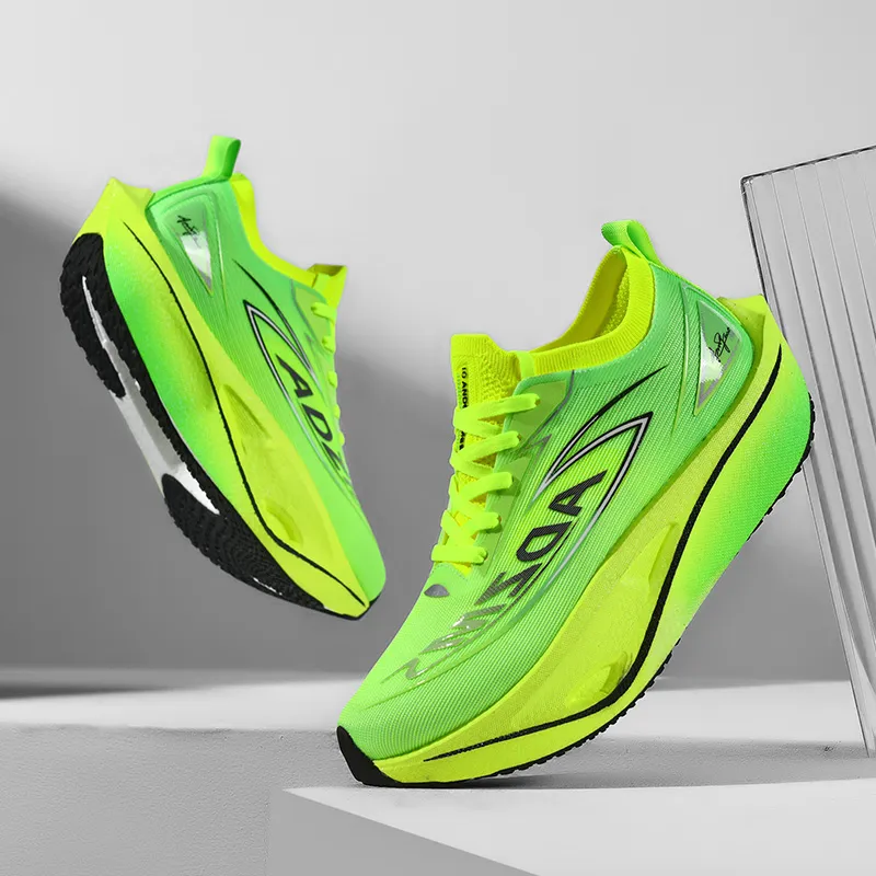 ANDEZHANMUSI Shock Absorbers With Slip Resistant And Abrasion Resistant Properties Low Top Running Shoes Unisex-13