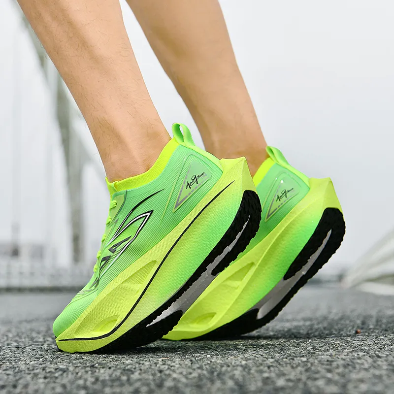 ANDEZHANMUSI Shock Absorbers With Slip Resistant And Abrasion Resistant Properties Low Top Running Shoes Unisex-11