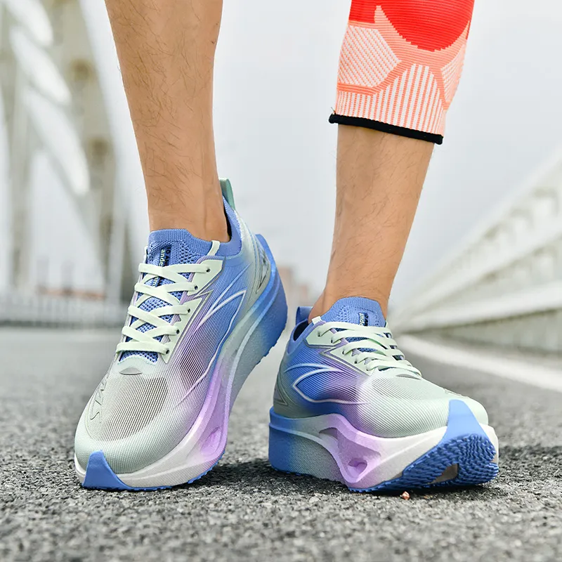 ANDEZHANMUSI Shock Absorbers With Slip Resistant And Abrasion Resistant Properties Low Top Running Shoes Unisex-16