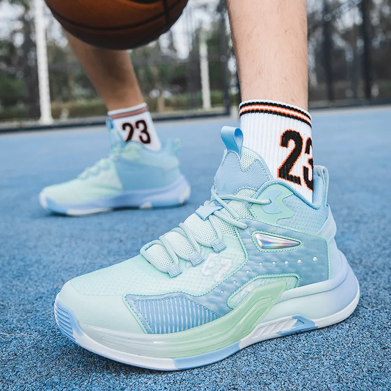 ANDEZHANMUSI Cushioning, Slip Resistant, And Abrasion Resistant Low Top Basketball Shoes Unisex-8