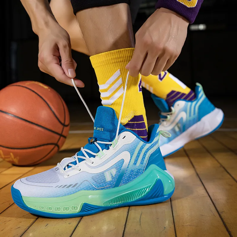 ANDEZHANMUSI Cushioning, Slip Resistant, Abrasion Resistant, Coverage, Support Low Top Basketball Shoes Unisex-2