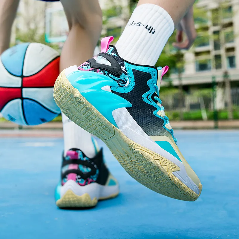 ANDEZHANMUSI Cushioning, Slip Resistant, And Abrasion Resistant Low Top Cushioning Technology Basketball Shoes Unisex-15