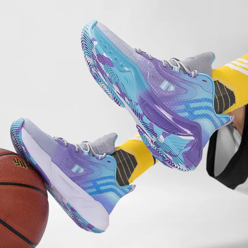 ANDEZHANMUSI Cushioning, Slip Resistant, Abrasion Resistant, Coverage, Support Low Top Basketball Shoes Unisex-11