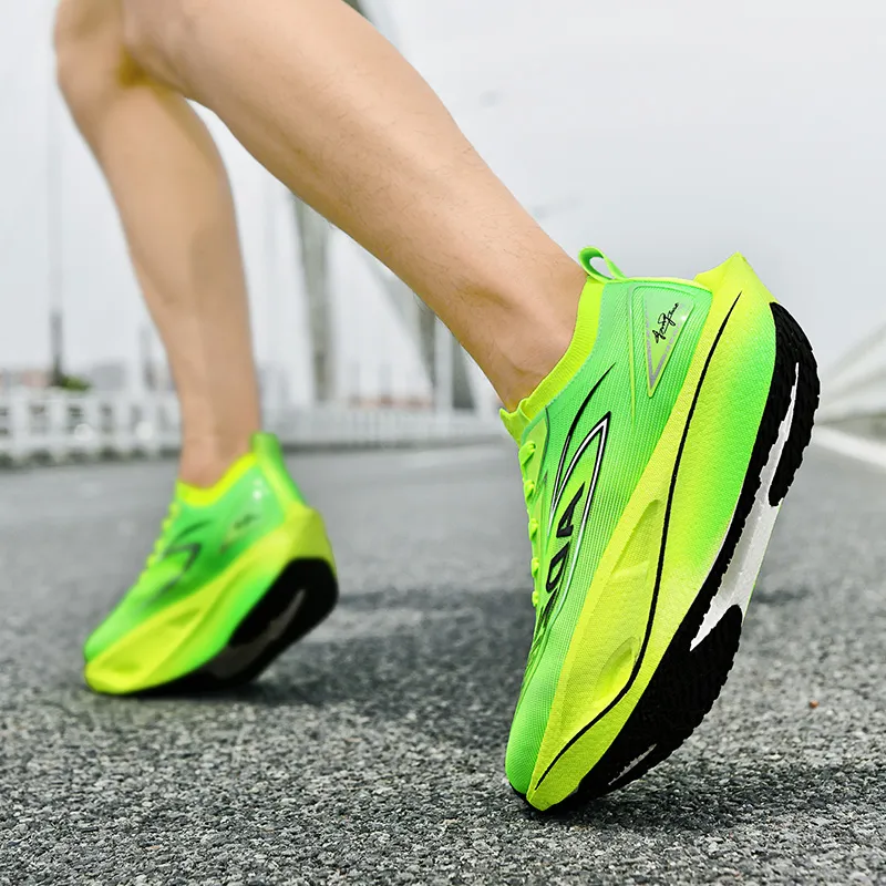 ANDEZHANMUSI Shock Absorbers With Slip Resistant And Abrasion Resistant Properties Low Top Running Shoes Unisex-10